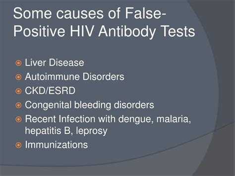 false positive hiv test causes.